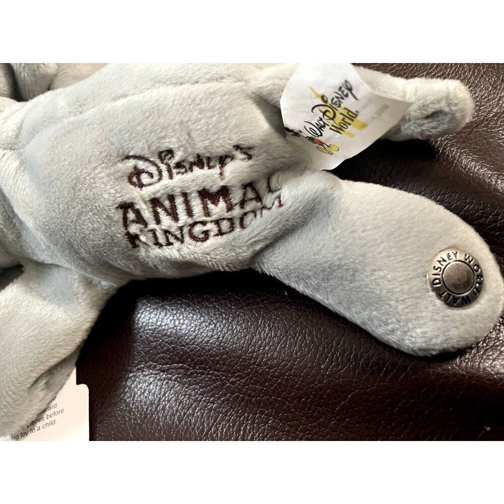 VINTAGE DISNEY ANIMAL KINGDOM ELEPHANT MINI BEAN BAG PLUSH TOY DOLL 10" NEW - Picture 10 of 10
